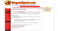 Desktop Screenshot of dragonssports.com